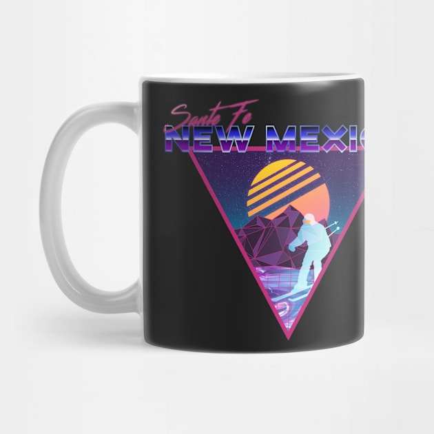 Retro Vaporwave Ski Mountain | Sante Fe New Mexico | Shirts, Stickers, and More! by KlehmInTime